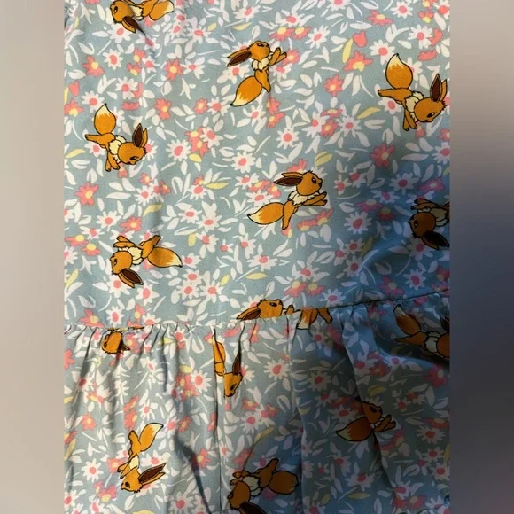 Pokémon Size 4/5 Floral Blue Kids Romper - Picture 3 of 5